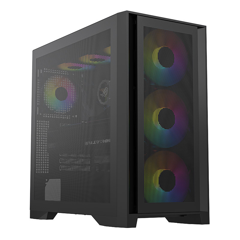 PC Casing ATX Curved Glass Gaming Computer Case OEM  ATX Gaming PC Case High End Desktop CPU Computer Chassis
