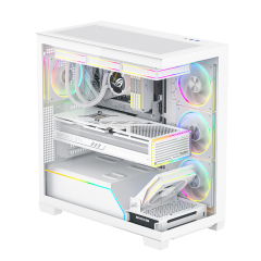 Power Optimization Magnetic Dust Filters, 10+ Fan Slots, PCIe 4.0 Riser & RGB Lighting Control System