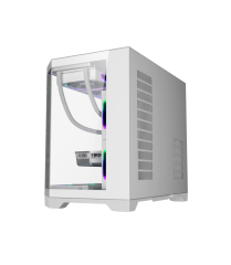 New White Micro ATX Computer Cases Towers RGB Gamer PC Cabinet Chassis Desktop Casing Gaming PC Case