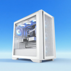 Factory  Direct New White ATX Computer Gaming Case  ‌computer chassis‌ with Glass Side and Front Panel Designed for Gamers