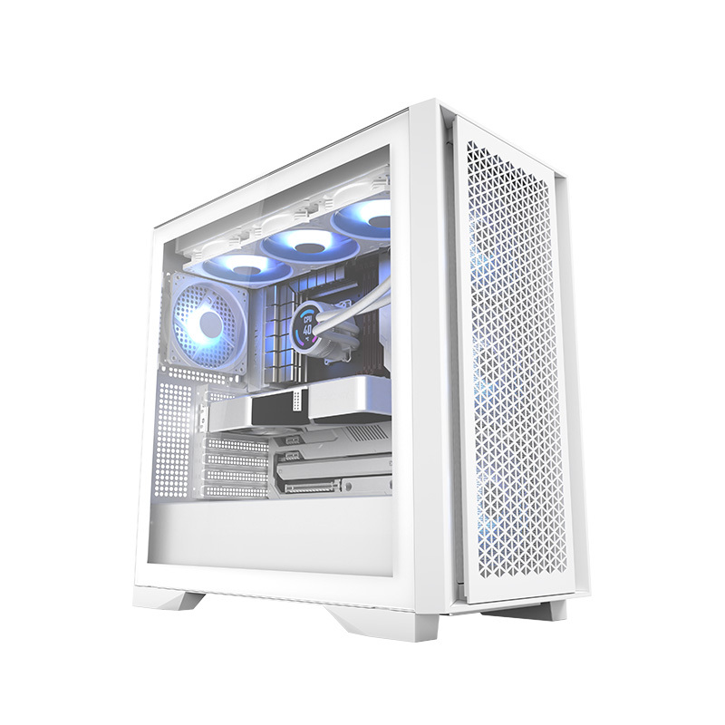 Factory  Direct New White ATX Computer Gaming Case  ‌computer chassis‌ with Glass Side and Front Panel Designed for Gamers