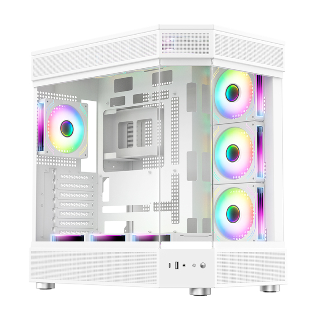 Computer Chassis White Mid Tower Desktop Gaming Pc Computer Case Atx Pc Case Atx Computer Case and Towers