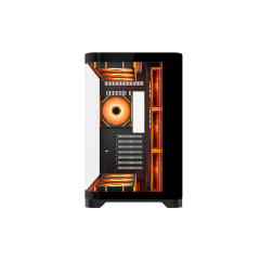 Factory direct   New Design Powerful ATX Computer Case Tower MATX Gaming PC Case Subject Color CPU Cooler Computer Cases & Tower Glass