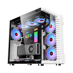 Desktop ATX Gaming Computer case with 10 RGB Cooling Fans case Gamer Pc