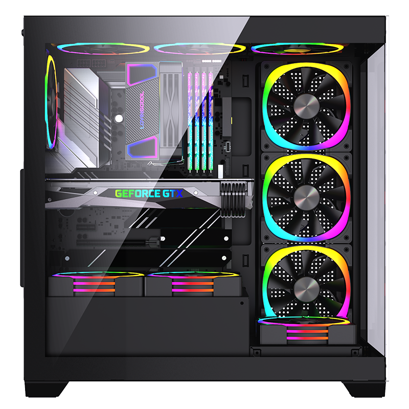 New Style PC Casing Computer Case ATX PC Case HD USB3.0 Tempered Glass Computer case & Towers Gaming Desktop Chassis