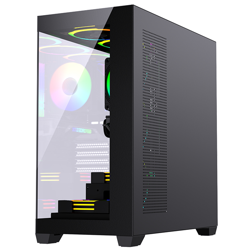 New Style PC Casing Computer Case ATX PC Case HD USB3.0 Tempered Glass Computer case & Towers Gaming Desktop Chassis