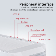 Hot Sell Full Tower PC Cabinet EATX ATX Desktop Computer Chassis Gaming PC Case With Tempered Glass Side Window