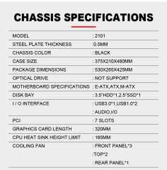 Newly Designed PC Cabinet OEM Gaming Computer Cases Towers Tempered Glass Gaming PC Case