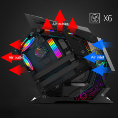 OEM Custom Factory Tempered Glass PC Gamer CPU Cabinet Tower ATX Gaming Computer Cases Towers Desktop Gaming