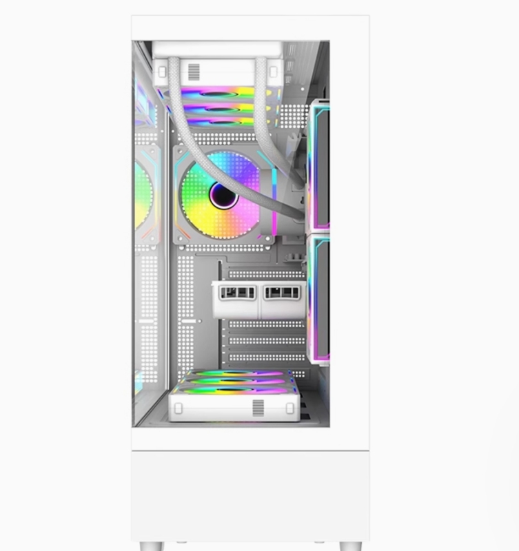 Factory Wholesale ATX Mid Tower PC Case Gaming Casing Desktop Tempered Glass Computer Cases &Towers Support 360 Cooler