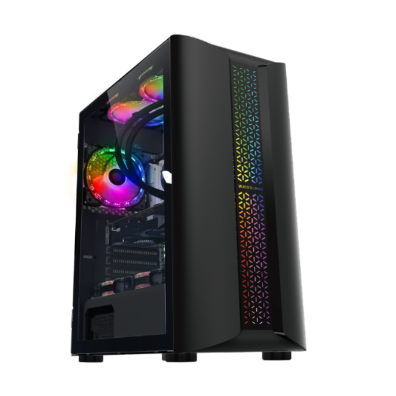 New Design Tempered Glass Computer case Atx Tempered Glass 6pcs Fan 120mm for Gamer Oem Odm Customize