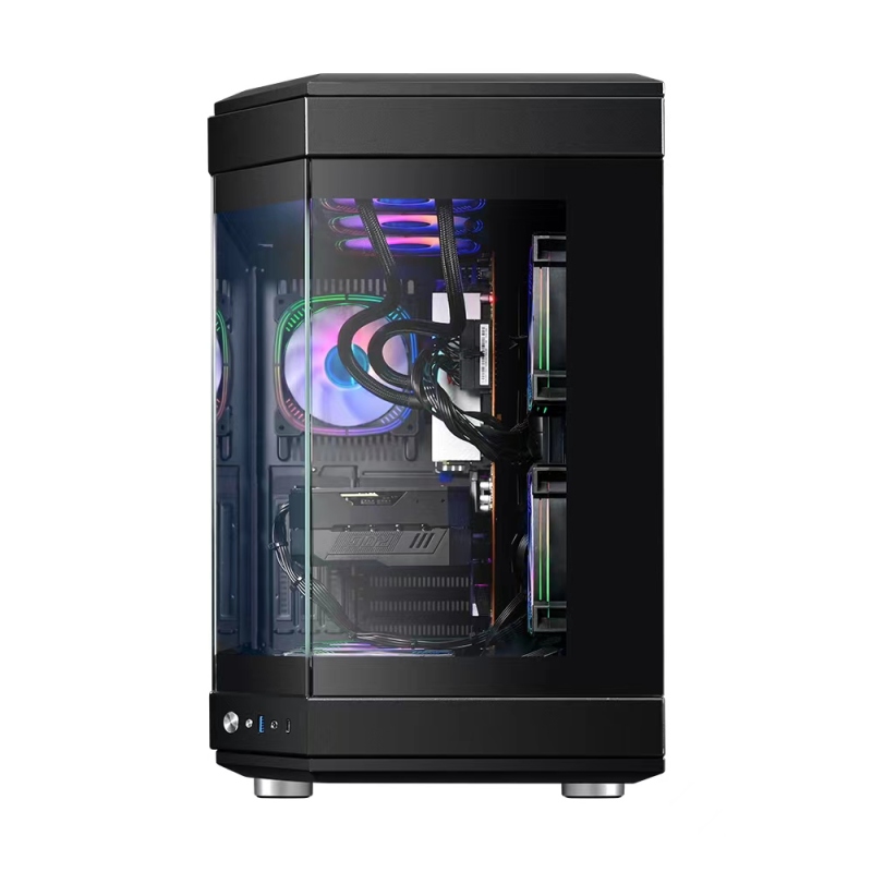 ATX Game Case PC Tempered Glass Full View Gaming case Full Tower 360mm Water Cpu Cooler Computer Cases & Towers