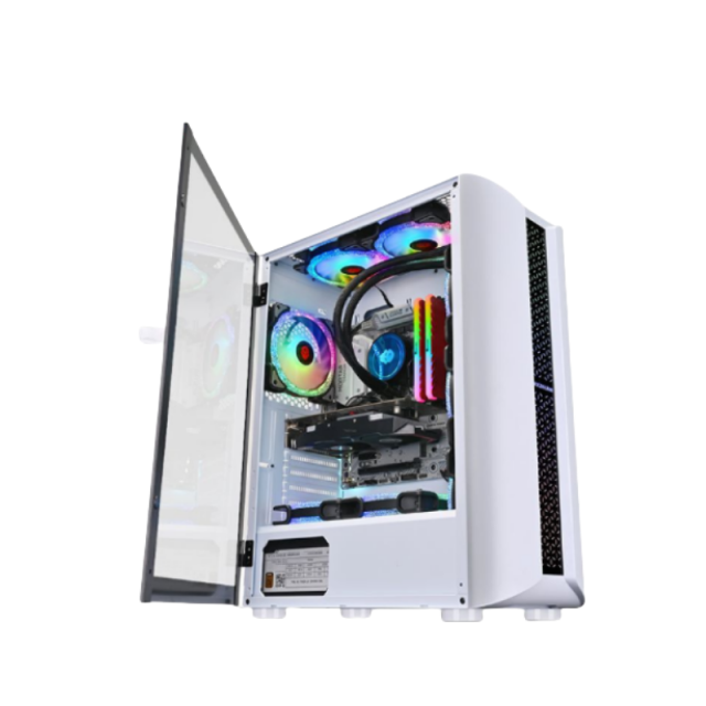 New Design Tempered Glass Computer case Atx Tempered Glass 6pcs Fan 120mm for Gamer Oem Odm Customize