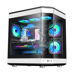 ATX Game Case PC Tempered Glass Full View Gaming case Full Tower 360mm Water Cpu Cooler Computer Cases & Towers