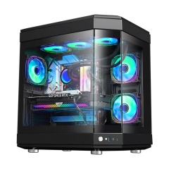 ATX Game Case PC Tempered Glass Full View Gaming case Full Tower 360mm Water Cpu Cooler Computer Cases & Towers