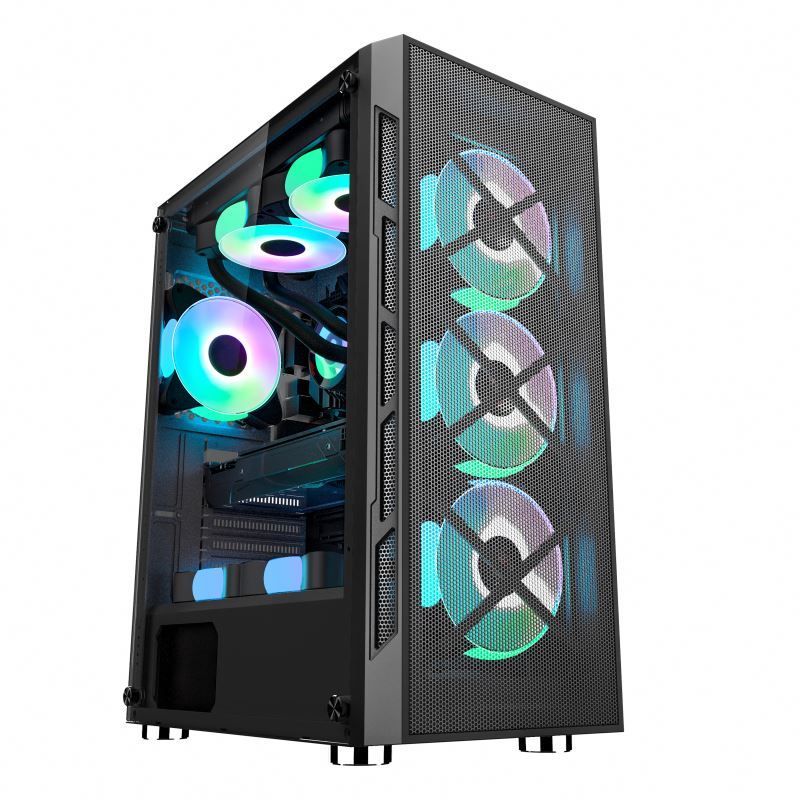 New Arrival Atx Chassis Tempered Glass Panel Mid Tower ATX Gaming Pc case Casing