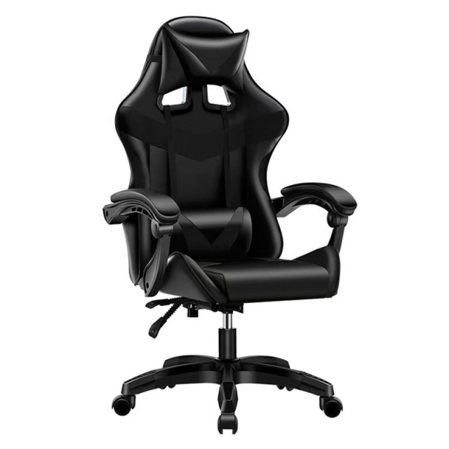 Lift Breathable Stainless Steel Modern Ergonomic Computer Desk Chair Comfortable Leather Home Gaming Chairs