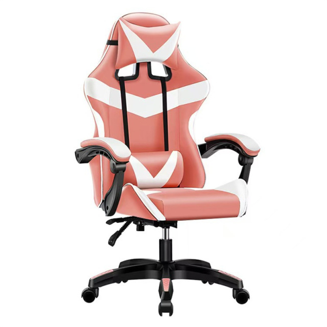 Lift Breathable Stainless Steel Modern Ergonomic Computer Desk Chair Comfortable Leather Home Gaming Chairs
