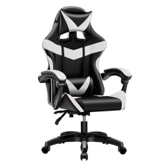 Lift Breathable Stainless Steel Modern Ergonomic Computer Desk Chair Comfortable Leather Home Gaming Chairs