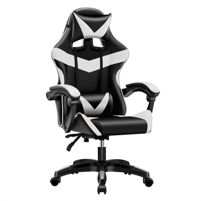 Lift Breathable Stainless Steel Modern Ergonomic Computer Desk Chair Comfortable Leather Home Gaming Chairs