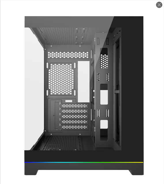 Popular Casing Computer Mid Tower High-Performance Computer Micro Atx Gaming Case Pc Case With 2 Sides-glass for Gamer