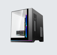 New Fashion Black/white Color Seaview Tempered Glass Case ATX HD USB 3.0 Computer Cases With RGB Strip