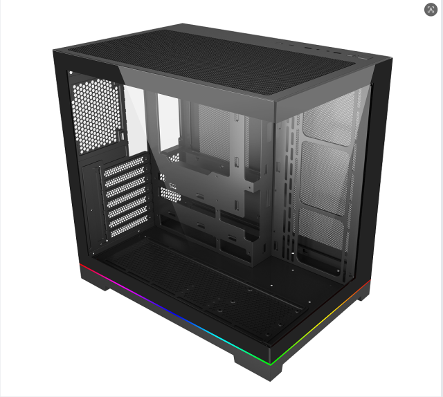 Popular Casing Computer Mid Tower High-Performance Computer Micro Atx Gaming Case Pc Case With 2 Sides-glass for Gamer
