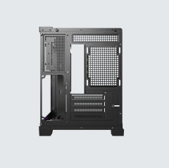 New Fashion Black/white Color Seaview Tempered Glass Case ATX HD USB 3.0 Computer Cases With RGB Strip