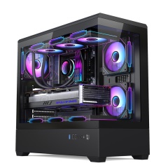 E-ATX Big Space Computer Case Sea View Large Size E-atx Pc case Tempered Glass Gaming case