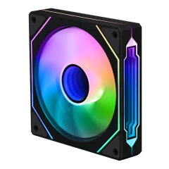 120mm Prism 4Pro RGB Fan with ARGB Sync High CFM Airflow 1.5mm-H2O Static Pressure Low Noise 20dBA for PC Cooling Build