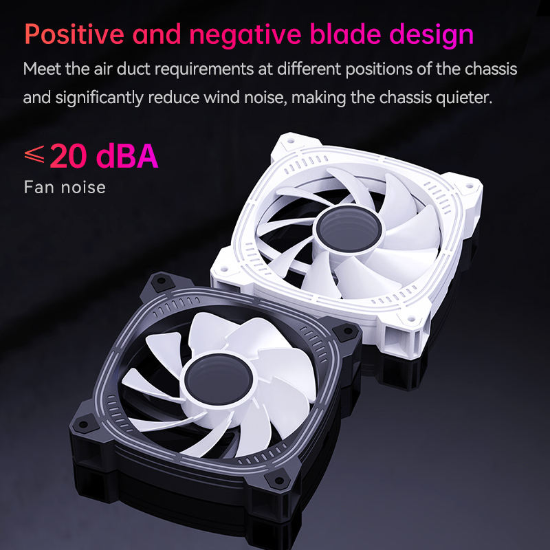 ARGB Computer Case Fans With Adjustable RGB Lighting for Gaming and Professional PC Builds