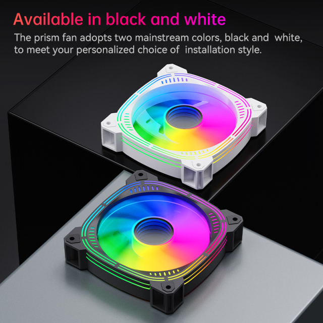 ARGB Computer Case Fans With Adjustable RGB Lighting for Gaming and Professional PC Builds