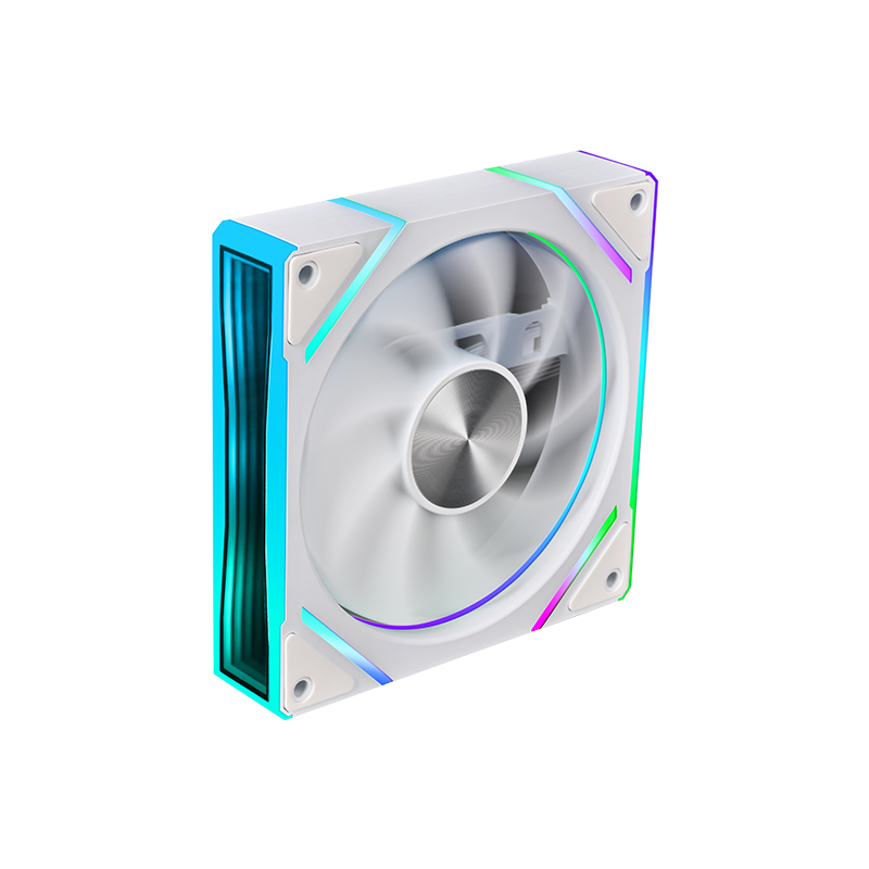 Infinite Mirror Design Fan 6 Pin RGB Lighting Low Noise Air Cooler Fan 12CM Air Cooling Fan for Gaming Desktop PC