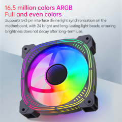 ARGB Computer Case Fans With Adjustable RGB Lighting for Gaming and Professional PC Builds
