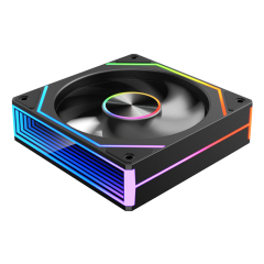 8PRO 12CM RGB Temperature-Controlled PWM Silent Fan High Airflow 5V 3-Pin ARGB Sync High-Rated CPU Cooling Case for PC