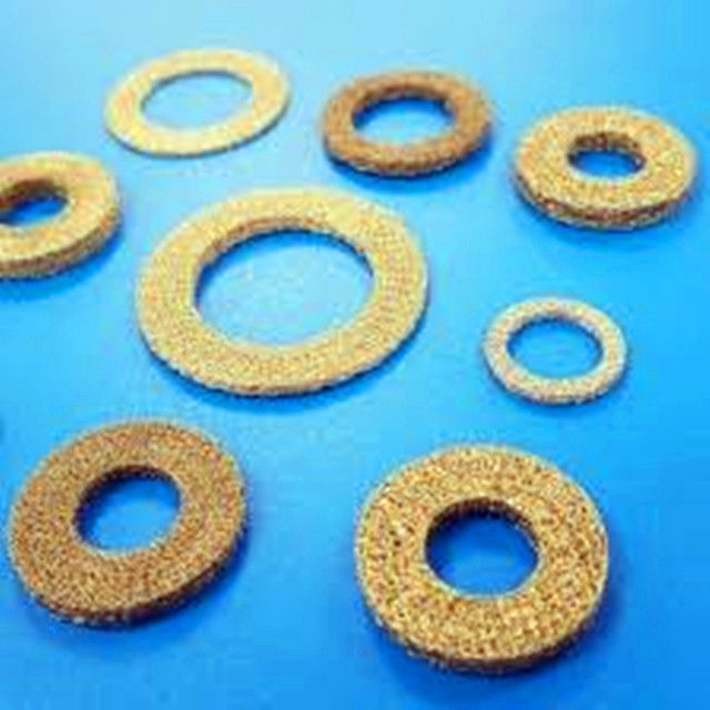 Brass Stainless Steel Shield Wrap Knitted Wire Mesh Tape 25mm 50mm