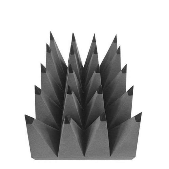 Soft Soaked Carbon Microwave RF Pyramid Absorber Sheet Radiation Absorbent Material