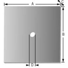 EMC Chamber Rf Ferrite Tile Absorber 6.7mm 5.2mm Height