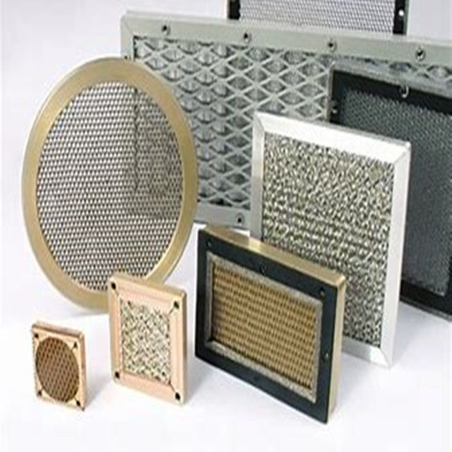 Brass EMI Honeycomb Air Vents Panel For Mri Faraday Cage Microwave Chamber rf shielding room