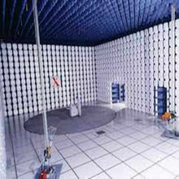 EMC chamber internal view with shielded room structure