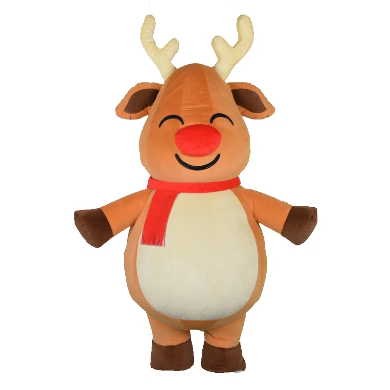 Inflatable Santa Claus Snowman Mascot Costume Adult Dress Christmas Party Mascot Costume Carnival clothing