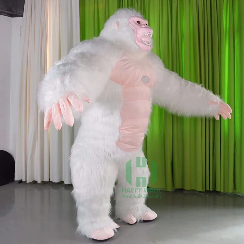 Custom size 2M 2.6M 3M Giant Realistic Inflatable Gorilla Mascot Costume For Events