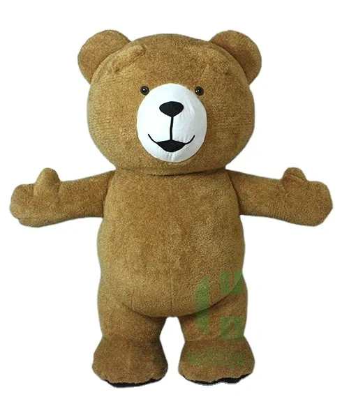 Advertising custom adult inflatable teddy bear mascot costume for business activity