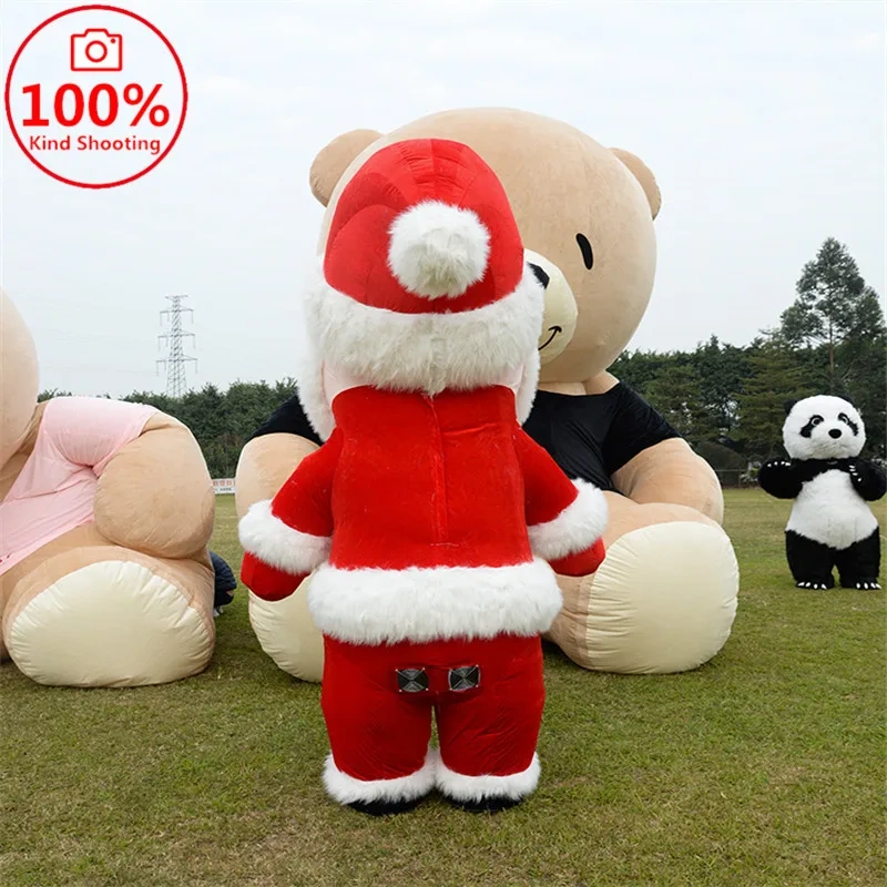 Inflatable Santa Claus Snowman Mascot Costume Adult Dress Christmas Party Mascot Costume Carnival clothing