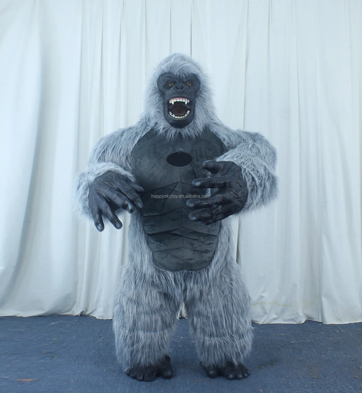 Inflatable Mascot Costume Cosplay Party Dress 2.2 meters New Brown Color Gorilla Mascot