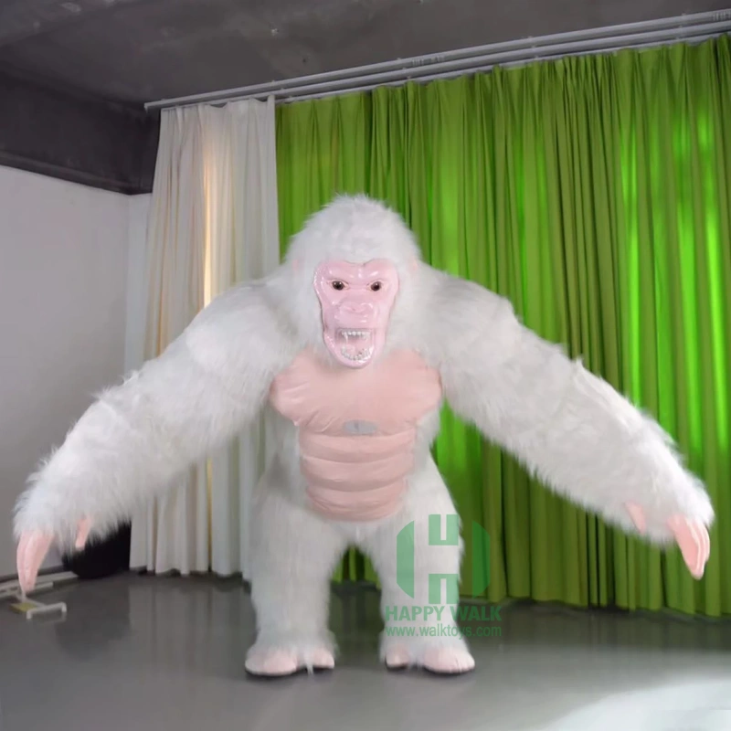Custom size 2M 2.6M 3M Giant Realistic Inflatable Gorilla Mascot Costume For Events