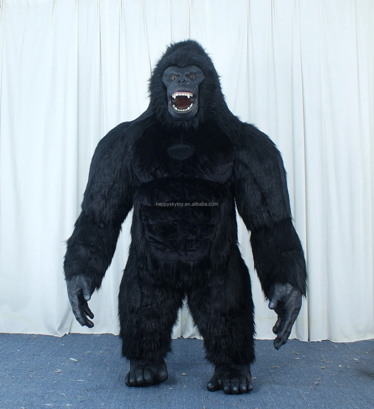 Inflatable Mascot Costume Cosplay Party Dress 2.2 meters New Brown Color Gorilla Mascot