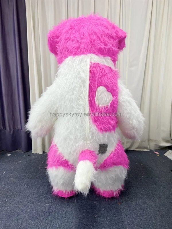 Hot Selling Unisex Halloween Party Cosplay Adult Mascot Costume Inflatable Husky Dog Mascot Costume
