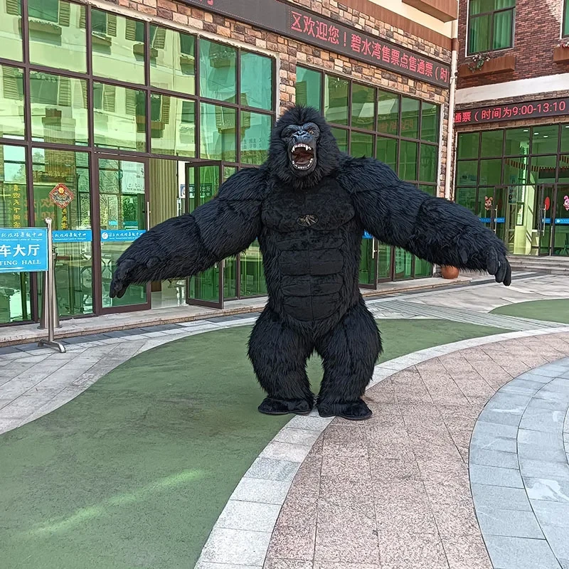 High quality CE certification cosplay gorilla costume 2.6m/3m cheap inflatable gorilla costume for sale