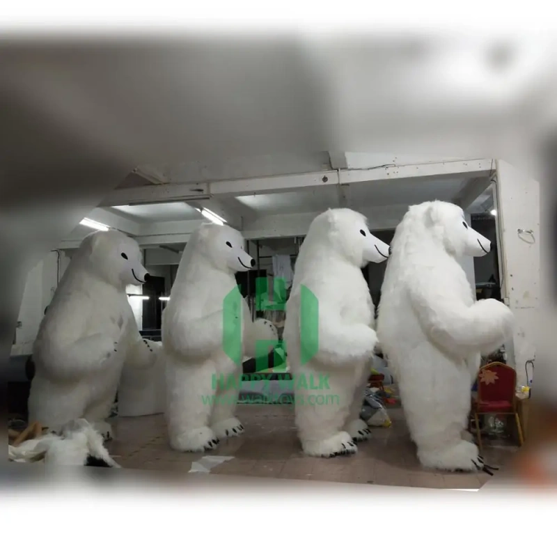 2M/2.6M/3M Giant adult panda costume inflatable, inflatable polar bear costume, mascot costume inflatable
